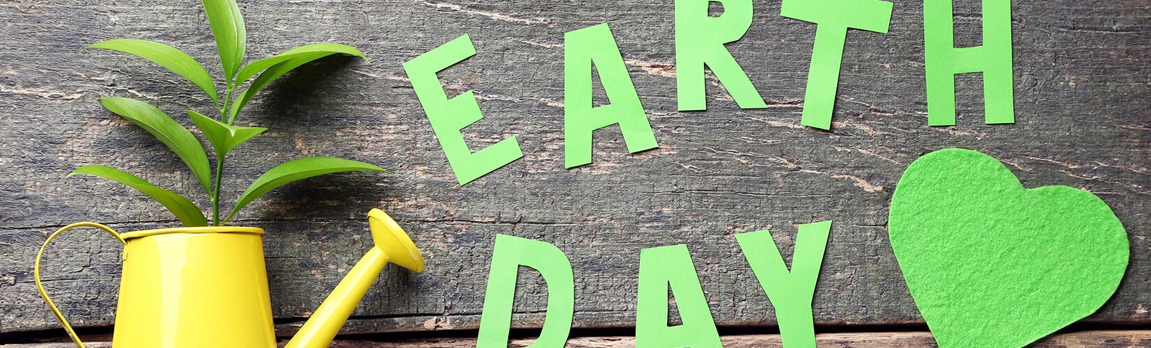 Earth Day green paper cut out