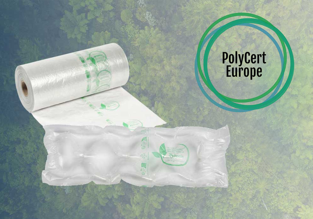 Renew film with PolyCert logo beside it