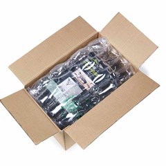 A sample of Multitube inflatable packaging being used to support a product in a box.