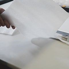 Polypropylene foam sheets used in protective interleaving.