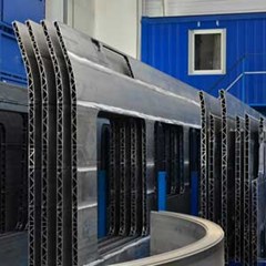 Keep large train or automotive part surfaces safe using Pregis Polymask protective film.